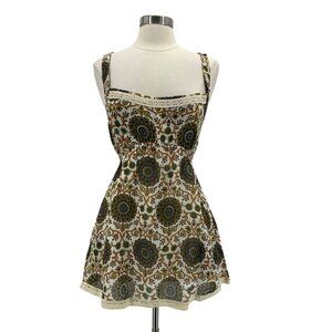 NWT Guru Tightrope Cami Boho Floral Multicolor Tank Top Womens Medium